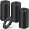 Nenull Lot de 100 rondelles plates M4 x 9 mm - Rondelles plates - Noires - Rondelles d'écartement en acier au carbone - Rondelles d'accompagnement pour réparations à la maison - Vis - Tige filetée