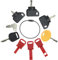 Schlüssel für Schneefräse, Rasenmäher, 9 Stück, für Cub Cadet MTD Honda John Deere Husqvarna Toro Briggs & Stratton Tecumseh Snapper Scag Craftsman Kubota Troy-Bilt Craftsman Murray Indak Dixie