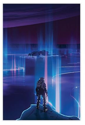 MExmob Leinwandposter Love Death Robots, Wandkunst, Dekordruck, Gemälde für Wohnzimmer, Schlafzimmer, Dekoration, ungerahmt, 40 x 60 cm