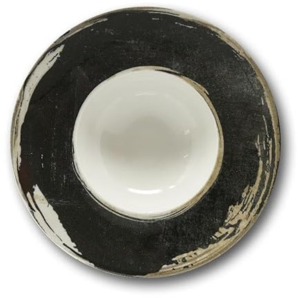 Saturnia Set 6 Piatti da Tavola K-BOWL in Porcellana Dark Matter 27,5 cm