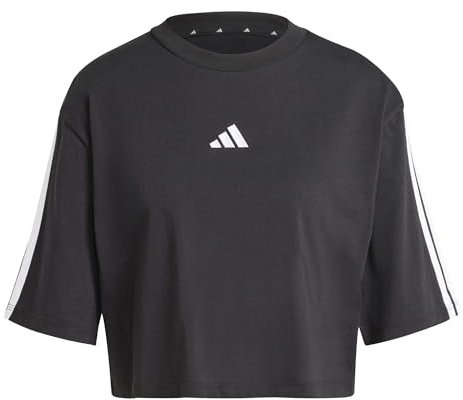 adidas Damen Essentials 3-Stripes Cotton Loose T-Shirt
