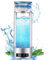 ZHJSHOU Botella de Agua de Hidrógeno, Generador Hidrogenado Ionizador de Agua,ecnología SPE y PEM,Hasta 6000PPB,con pulverizador, Manguera Nasal para Viaje a Casa(plata,350ML)