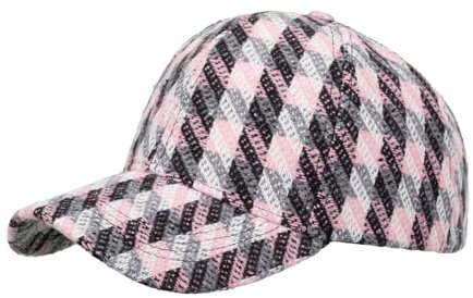 Baseballmütze Fashion Basecap Herren Damen Kariert Baseball Kappe Baumwolle Baseballkappe Verstellbar Sports Baseball Cap Unisex Sonnenkappe Hip Hop Cap