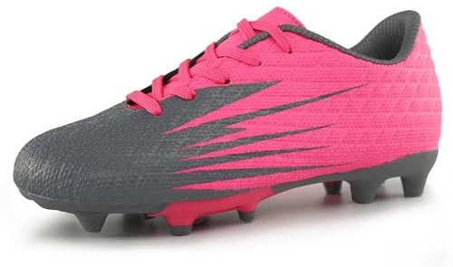 Hawkwell Botas de fútbol para suelo sólido al aire libre, Rosa., 27 EU