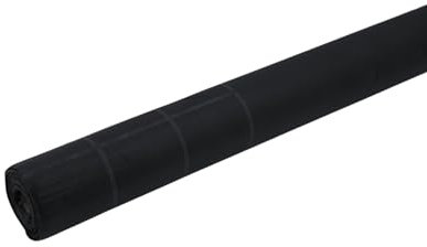 SOLUZIONIGIARDINO Tela antimalezas TNT tejido huerto limpio 1,6 x 10 m, rollo de tela no tejida de prolipopileno, lona negra para huerto, cuadros 10 x 10 cm, tela de jardín antimalezas 55 g/m2