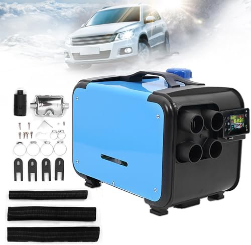 Riscaldatore Ad Aria Diesel 12v 8kw, Kit Riscaldatore da Parcheggio Tutto in Uno con Telecomando E Interruttore LCD, Riscaldatore A Riscaldamento Rapido Riscaldamento Rapido per Camion, Barche