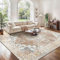 GENIMO Vintage Teppich 140x200cm, Teppiche Wohnzimmer, Waschbare Teppiche, Boho Teppich, Kurzflor Carpet rutschfest, Schlafzimmer, Esszimmer, Büro