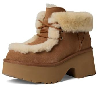 UGG Esmee Lace Up, Stivali alla Moda Donna, Castagna, 38 EU