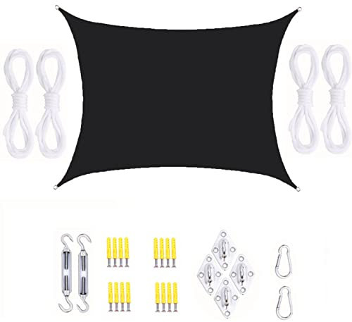 Tenda parasole per esterni, impermeabile, per giardino, terrazza, piscina, rettangolare, 3 x 5 m, resistente ai raggi UV e alla polvere