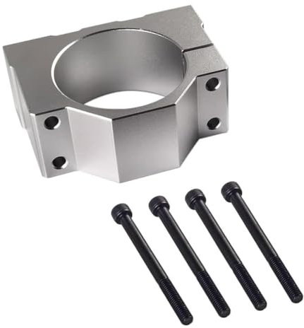 Bamberg 65mm Spindle Clamp Motor Bracket, Aluminum Bracket Clamp with 4 Screws for CNC Engraving Machine Motor Mounting Bracket