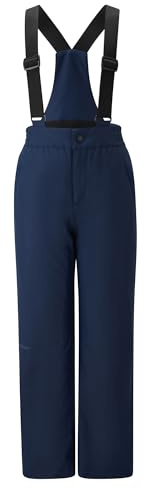 Ziener ABOL-Z Pantalon de Ski imperméable à Bretelles pour Enfant Bleu Marine foncé Taille 116