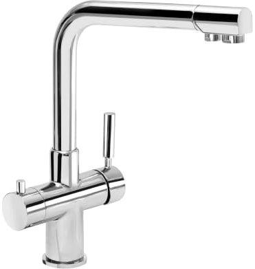 SmartWater Tap Rubinetto 4 Vie per Acqua di Rete e Acqua Filtrata in Cucina