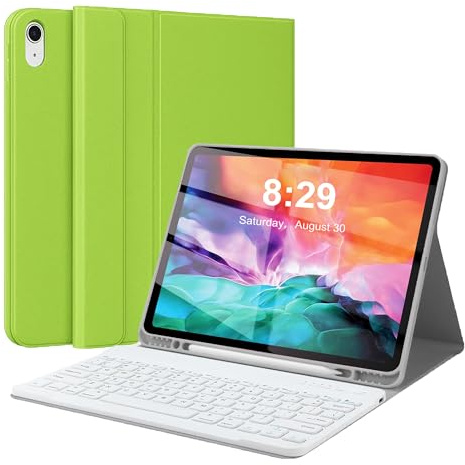 Keyboard Case for iPad Pro 12.9 inch (Old Model) 2015 1st / 2017 2nd Gen - Rechargeable, Detachable Wireless Bluetooth Keyboard - Folio Smart Leather Cover with Pencil Holder for Apple iPad Pro 12.9”