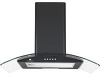 Cappa decorativa - CONTINENTAL EDISON - CEH60GB2 - Classe A - 60 x 47 x 50,84 cm - Nero / Vetro