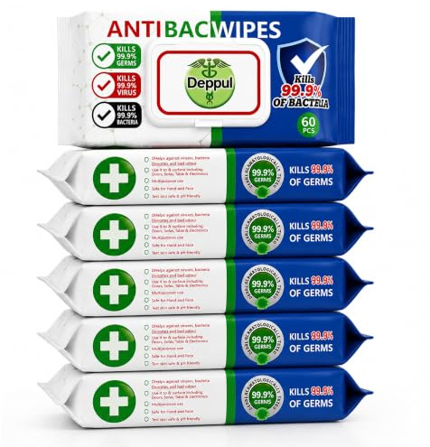 Big Dealz Antibacterial Multipurpose Cleaning Wipes, 360 Count (Pack of 6)