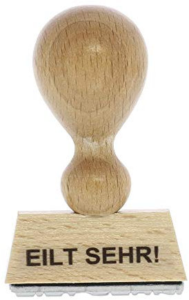 Holzstempel EILT SEHR! (40x10 mm - 1 Zeile)