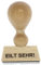 Holzstempel EILT SEHR! (40x10 mm - 1 Zeile)