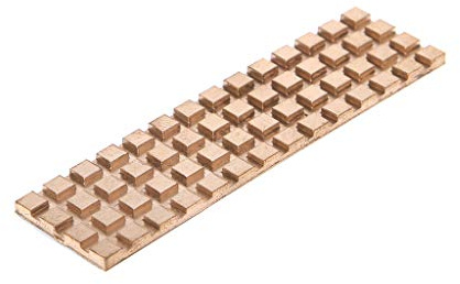 Ranuw Kupfer-Kühlkörper Wärmeleitkleber für M.2 NGFF 2280 PCI-E NVME SSD (4 mm)
