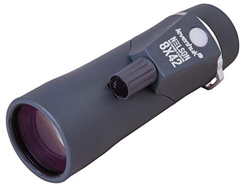 Levenhuk Nelson 8x42 Wasserdichtes Marinefernrohr mit Absehen, Kompass, Durchgehend Mehrfachvergüteter Glasoptik und IPX7-Schutzgrad