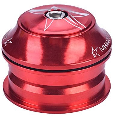 Bike Headset Set 44mm Aluminium Alloy Bearing Headset Mountain Bike Road Bicycle Head Tube Accessories(Red)