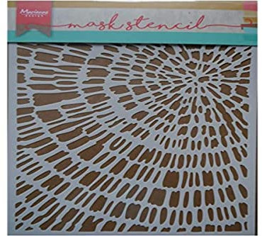 Marianne Design PS8040 Kunst und handwerk Mask Schablone, Geschnittenes Holz, für Scrapbooking, Kartengestaltun und Papierbasteln, Wei