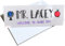 Dry Erase Table Cards 21.6 cm x 7.6 cm (30 Pack) Reusable Cards, Classroom Tags, Wedding Name Tents