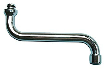 S-Auslauf Auslauf für Wand-Armaturen chrom - 3/4 Anschluss 250 mm