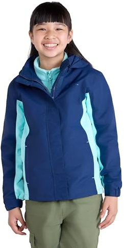 Mountain Warehouse Lightning II Kinder 3-in-1-Jacke | Wasserdichte 3-in-1 Regenjacke mit warmem Fleecefutter, verschweißten Nähten & abnehmbarer Kapuze – für Winter & Wandern