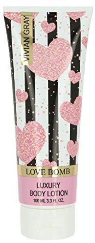 VIVIAN GRAY 1054 Body Lotion Love Bomb Luxury, Patschuli, rosa/schwarz/weiß (100 ml)