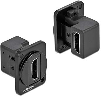 Delock D-Typ Modul HDMI-A 90° gewinkelt Buchse zu Buchse