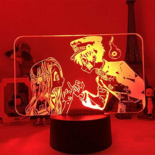 BTEVX Luce notturna 3D illusione lampada a led lampade per bambini anime Hanako Kun luce per camera da letto luce notturna a led regalo di drop shipping Lampada Hanako Kun Gadget