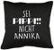 TShirt-People Sei Pippi, Nicht Annika Kissen mit Füllung 40x40cm