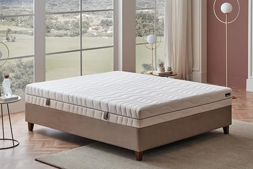 Yatas Bedding - Royal Comfort 7- atmungsaktiv - Matratze 160x200 - Öko Tex-Zertifiziert- H2 -höhe 22cm-Komfortschaummatratze