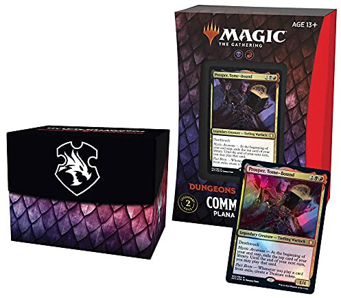 Magic: The Gathering - Baraja de cartas Aventuras en los Reinos Olvidados, mazo Commander - Portal planar (rojo y negro)