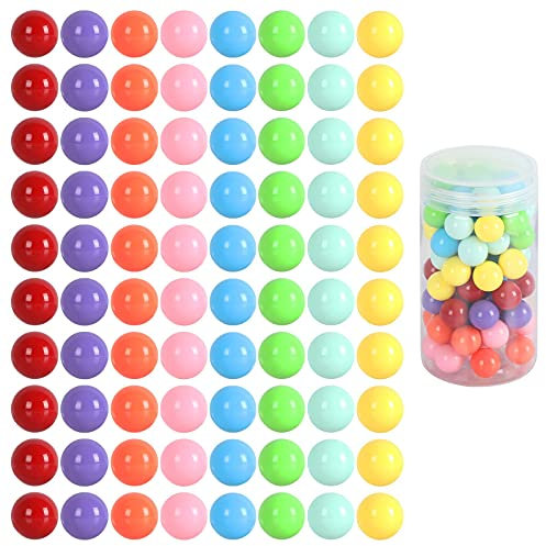 Witlans Ersatzkugeln für chinesische Schachspiele, 8 Farben, 14 mm, Acrylkugeln für Kugelbahn, Verschlimmerungsspiel, Murmeln/traditionelle Murmel-Spiele, 80 Stück