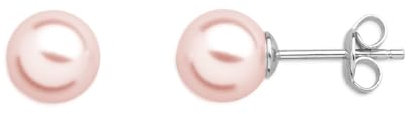 XENOX® Perlen Ohrringe - Damen Ohrringe aus hochwertigem 925/- Sterlingsilber