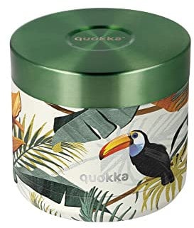 Quokka RECIPIENTE COMIDA TERMICO ACERO INOXIDABLE WHIM TROPICAL 604 ML