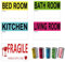 Home Moving Labels for 1 Bedroom House Apartment - 300 Count, 3 x 2 Inch, 5 Coloured Label Sticker Rolls, Fragile Packing Labels for Boxes and Moving House Essentials
