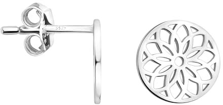 SOFIA MILANI - Damen Ohrringe 925 Silber - Blumen Kreis Ohrstecker - E1889