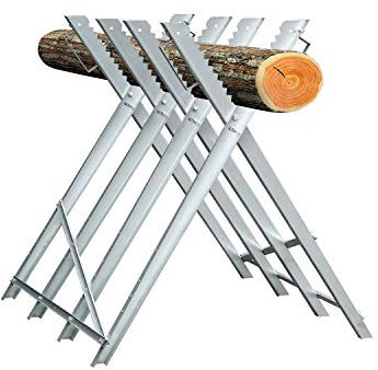 Sonnewelt Sägebock für Säge Sägegestell zusammenfaltbar ,150kg Belastbarkeit Holzsägebock für Kettensäge , Holzsägebock Mobile Kettensägebock (80x80x81cm)