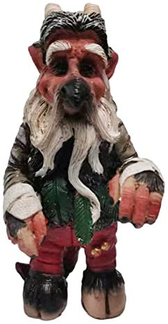 Gartenzwerg Statue | Horror Gartenzwerge Ornamente | Halloween-Skulptur-Stütze für Heimterrasse und Gartendekoration
