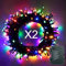 Hopelit Lichterkette Batterie 2stk 100LEDs 10m Bunt, Lichterkette Außen Mit Timer und 8 Modi, Led Lichterkette Weihnachtsbaum Batteriebetrieben Wasserdicht Für Garten, Partys