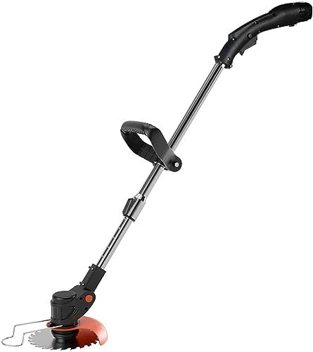 HYQHYX hand mower cylinder mower Electric Lawn Mower with Metal Blades 1800W Battery Powered Portable Rotary Lawn Mower Powerful Retractable