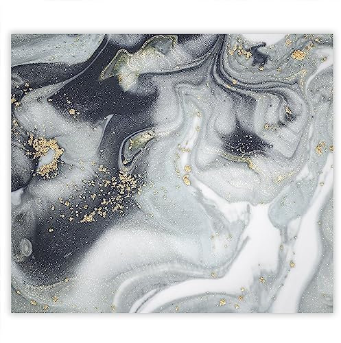 SMTDeco Herdabdeckplatte Ceranfeld Abdeckplatte Herdabdeckung Herdplatten Abdeckungen Induktionskochfeld 60x52 cm Einteilig Marmor Grau