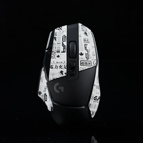 Cinta de agarre para mouse compatible con Logitech G502 X Lightspeed inalámbrica/cableada/G502 X Plus Gaming Mouse Sticker Lagarto Skin Suck Sweat antideslizante precortada (Eva White 0.5mm)