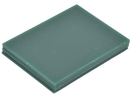 Akozon Jewelry Wax Sheets, 5pcs 2mm Green Sliced Carving Wax Jewelry Modeling Engraving Making Accessory