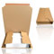 Bücherverpackung - 25 Stück Buchverpackung Din A5 Wellpappe selbstklebend in Braun - Größe 245x165x70mm mit variabler Füllhöhe - Buchverpackung aus Karton für Büchersendung reißfest