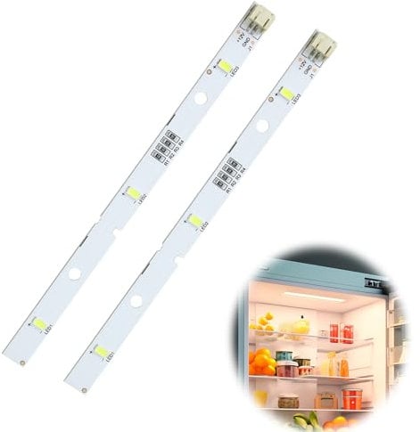 LED Fridge Light, Refrigerator LED Strip Light for RONGSHENG/HISENSE E349766 MDDZ-162A 1629348 1529227 DC12V 2W Lights for Kenwood KIFF5017 KIFF5020 KIFF7017 KIFF7020 (2pcs)