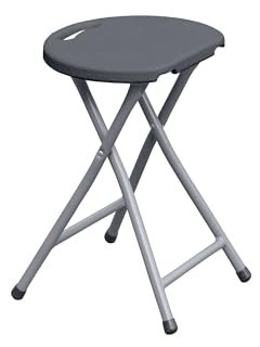WERKA PRO Tabouret Pliant Gris H46 cm