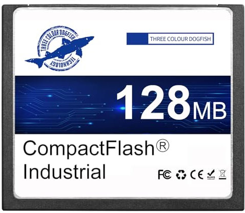 Dogfish 128MB High Performance Compact Flash Memory Card Type I Industrial CF Memory Card FAT16 for Industrial Equipment and Old Digital Cameras
